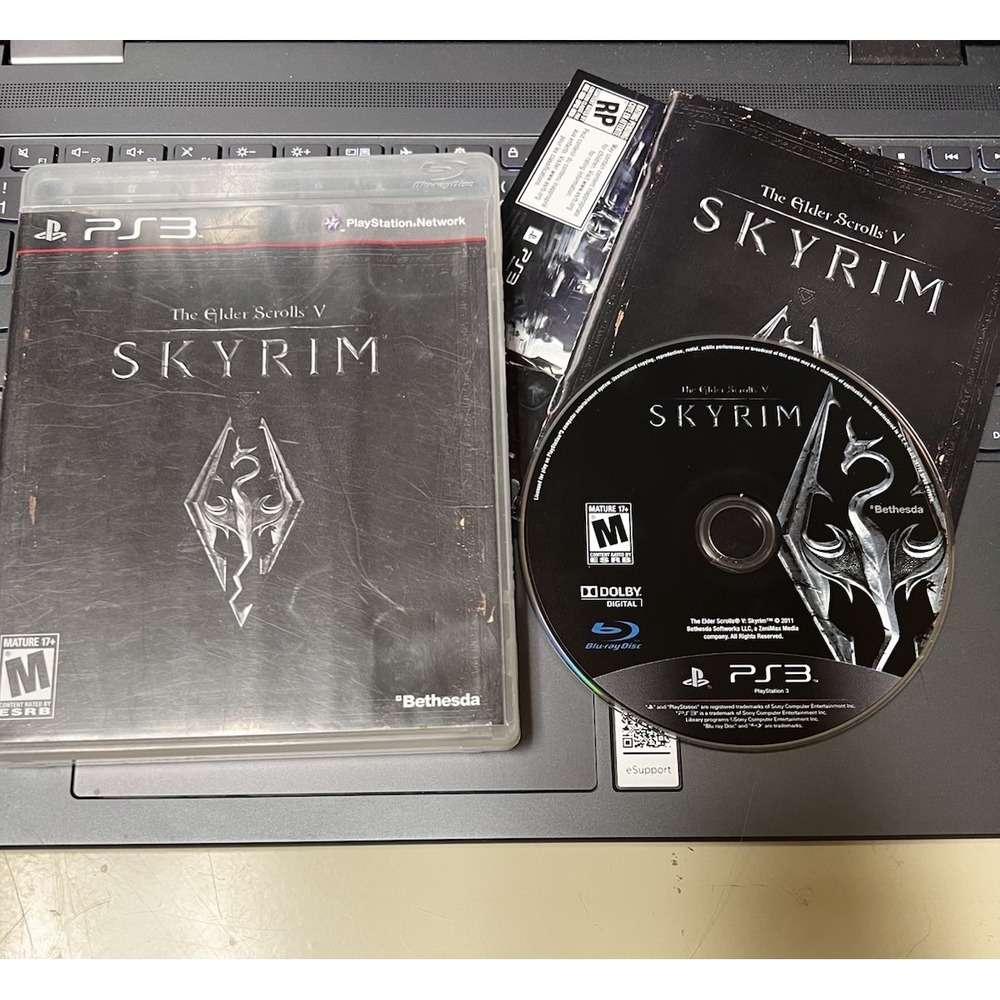 The Elder Scrolls‎ V Skyrim Sony PlayStation 3 PS3 Bethesda RPG Game with Map